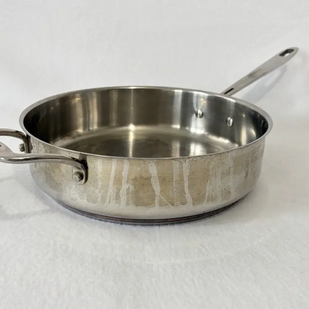 Emeril 3 Qt Sauté Fry Pan Copper Bottom Cooking Sauté Heavy Duty Professional ￼￼